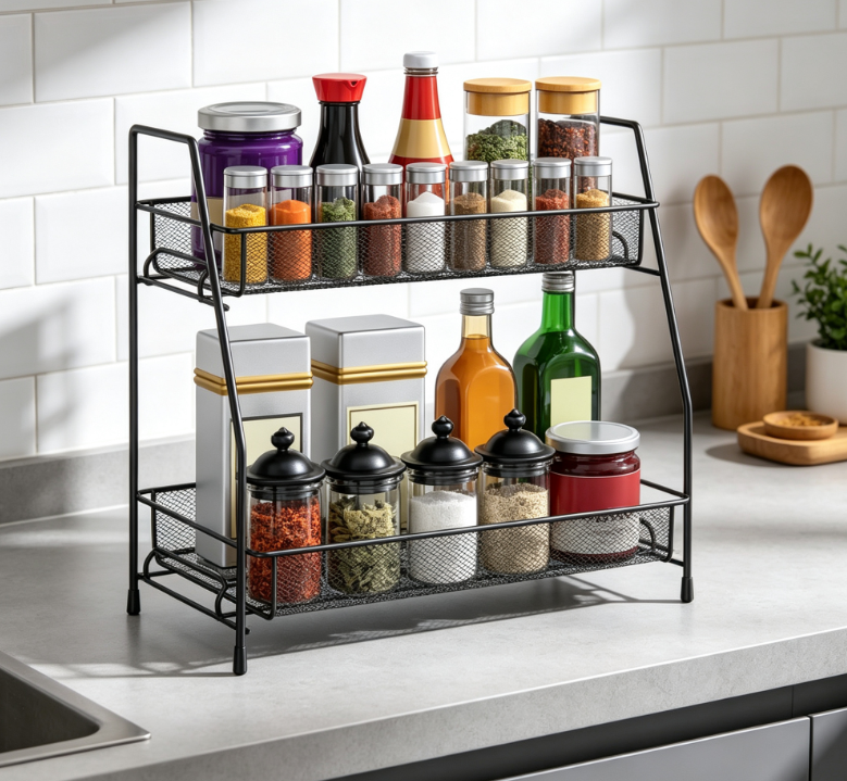 Multifunctional Countertop Cabinet Universal Condiment Rack